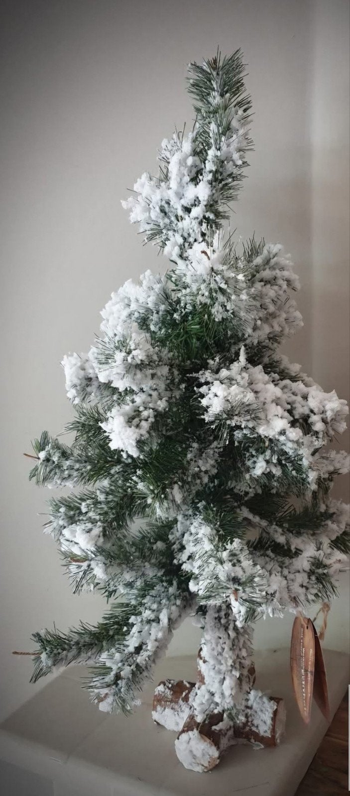 Besneeuwde nieuwe kunst kerstboom 60 cm hoog, Diversen, Ophalen of Verzenden, Nieuw