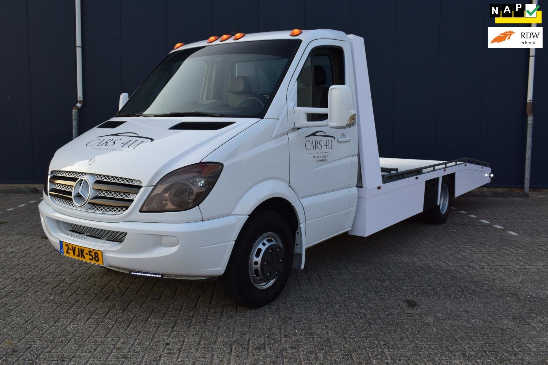Mercedes-Benz SPRINTER 3.0 v6 212pk automaat oprijwagen, Auto's, Automaat, Achterwielaandrijving, Gebruikt, Leder en Stof