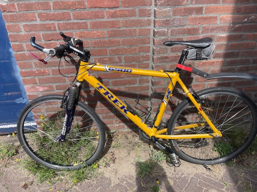 26 inch gele Trek met 49 cm framehoogte!, 49 tot 53 cm, Ophalen, Gebruikt, Trek