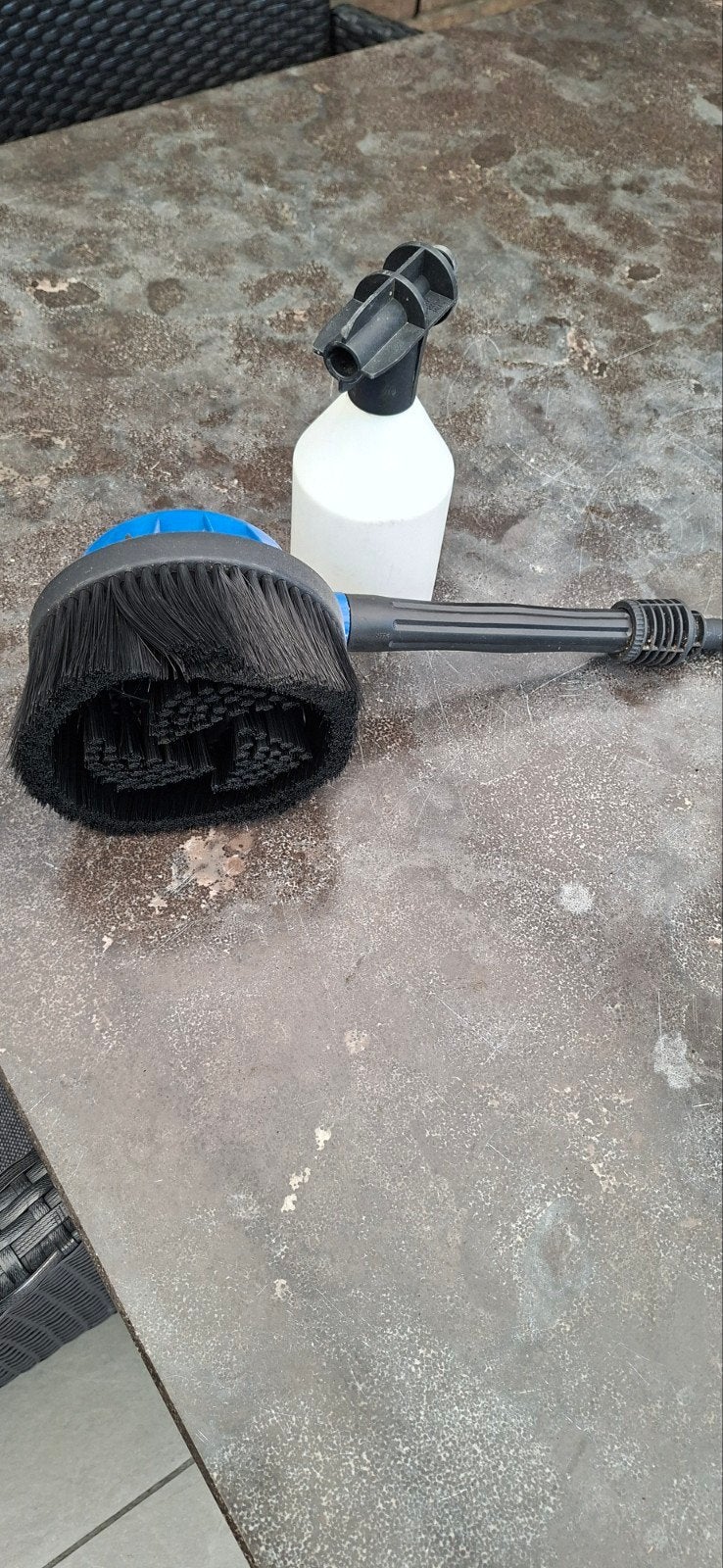 Nilfisk roterende wasborstel en foam sprayer, Tuin en Terras, Hogedrukreinigers, Ophalen of Verzenden, Zo goed als nieuw, Elektrisch