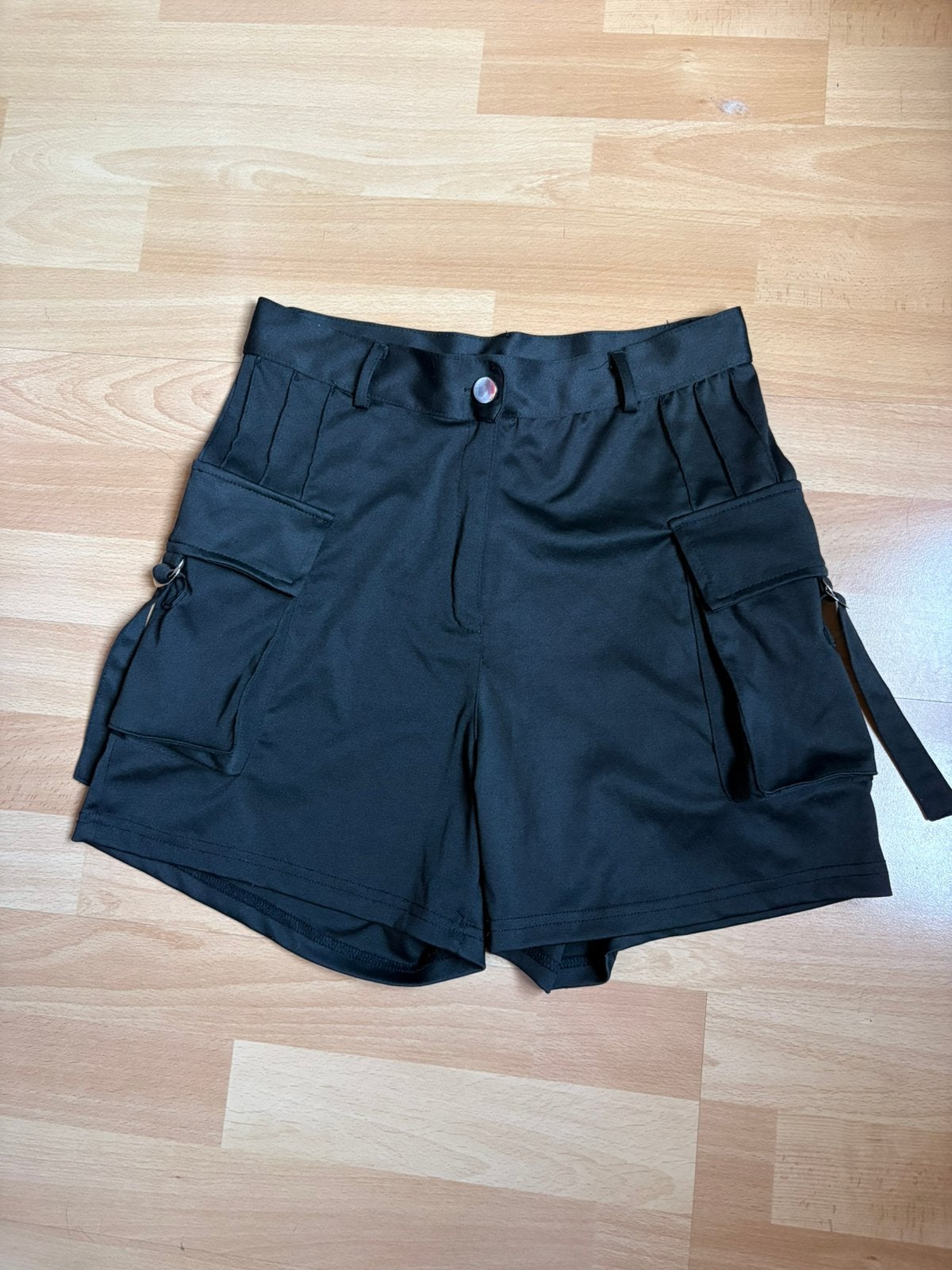 Uwantisell zwarte cargo short mt M ZGAN, Maat 38/40 (M), Kort, Zwart, Ophalen of Verzenden