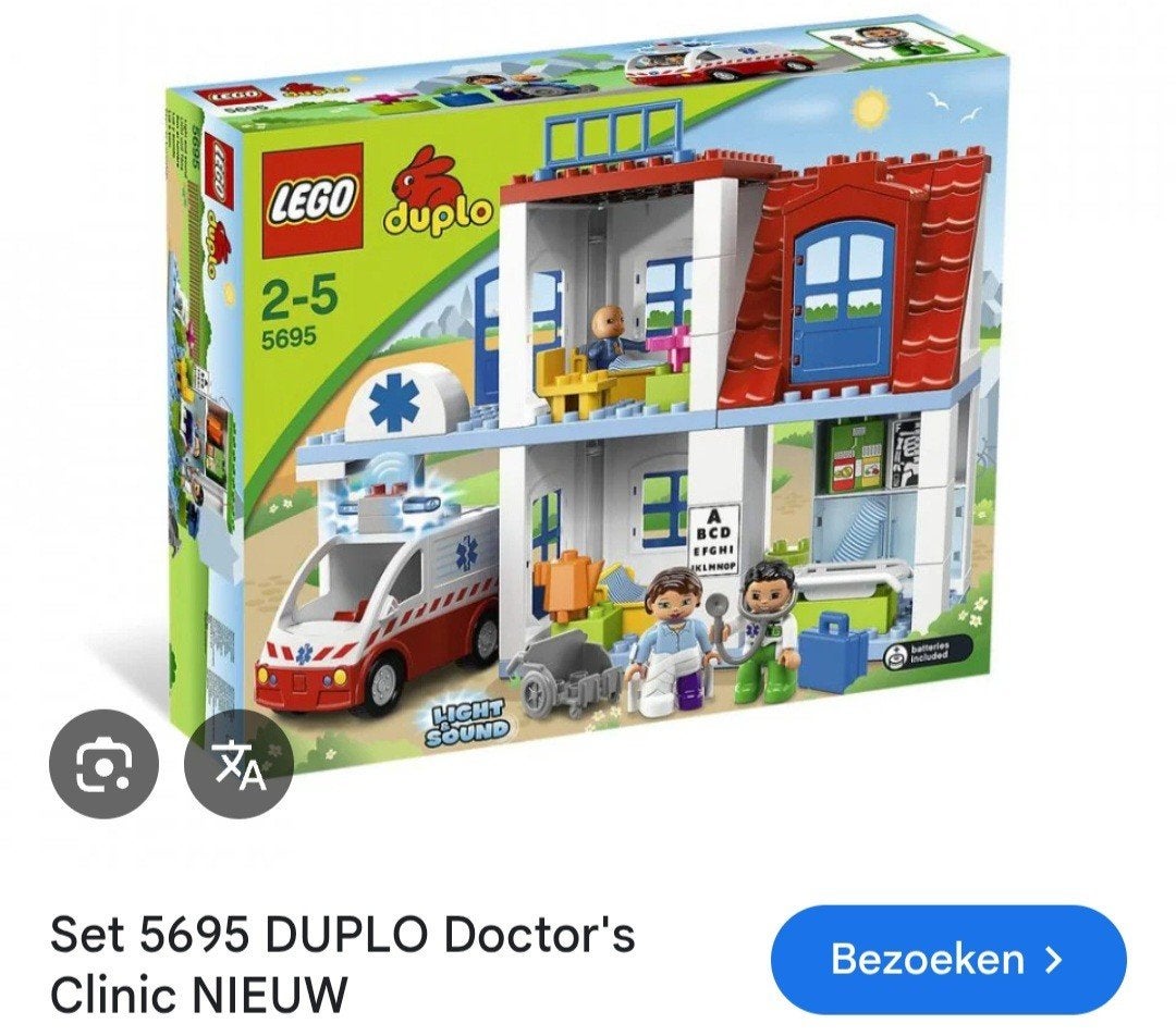 LEGO DUPLO Dokterspraktijk 5695, Kinderen en Baby's, Speelgoed | Duplo en Lego, Overige thema's, Compleet, Ophalen of Verzenden