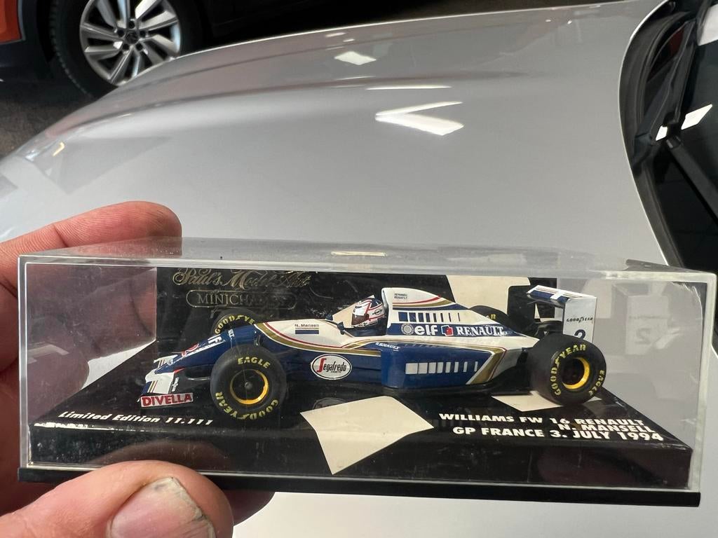 Minichamps Williams FW16 Renault N. Mansell GP France 1994, Verzamelen, Ophalen of Verzenden, Gebruikt, Formule 1