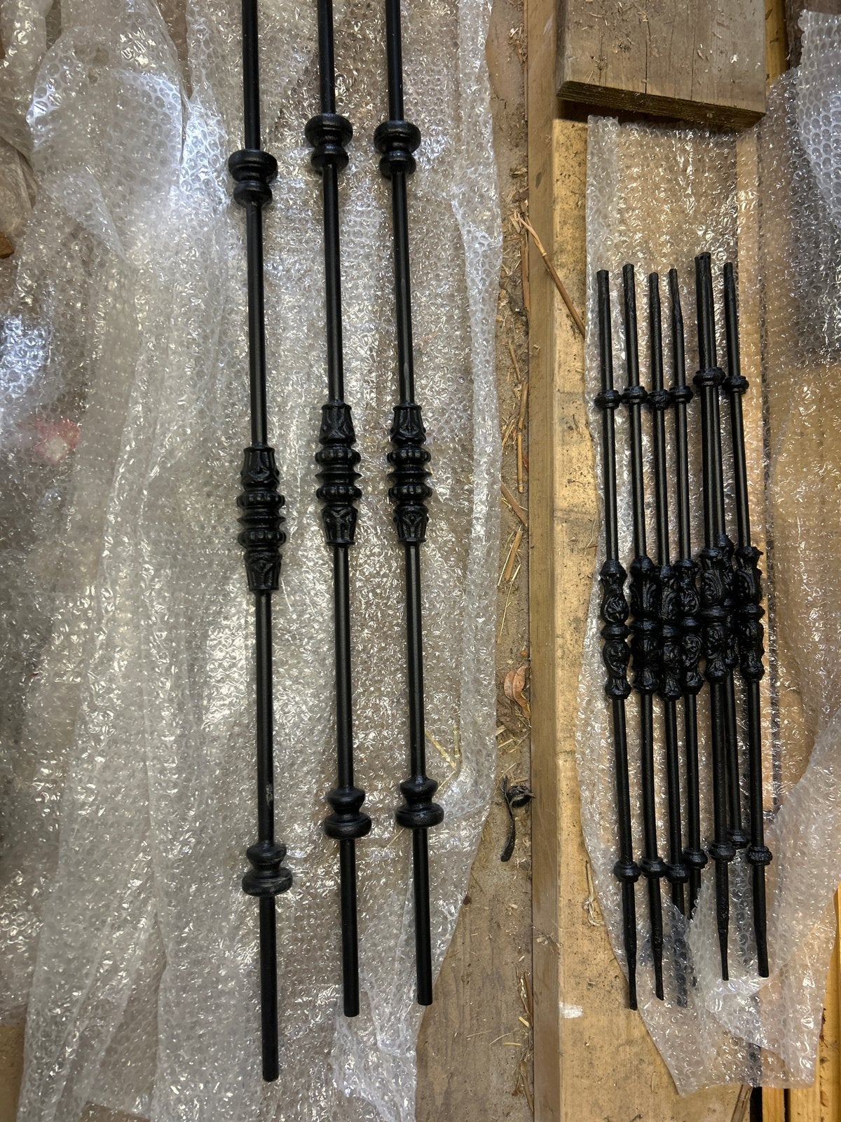 Sierlijke smeedijzeren balusters voor trap of hekwerk, Doe-het-zelf en Verbouw, Ophalen of Verzenden, Zo goed als nieuw