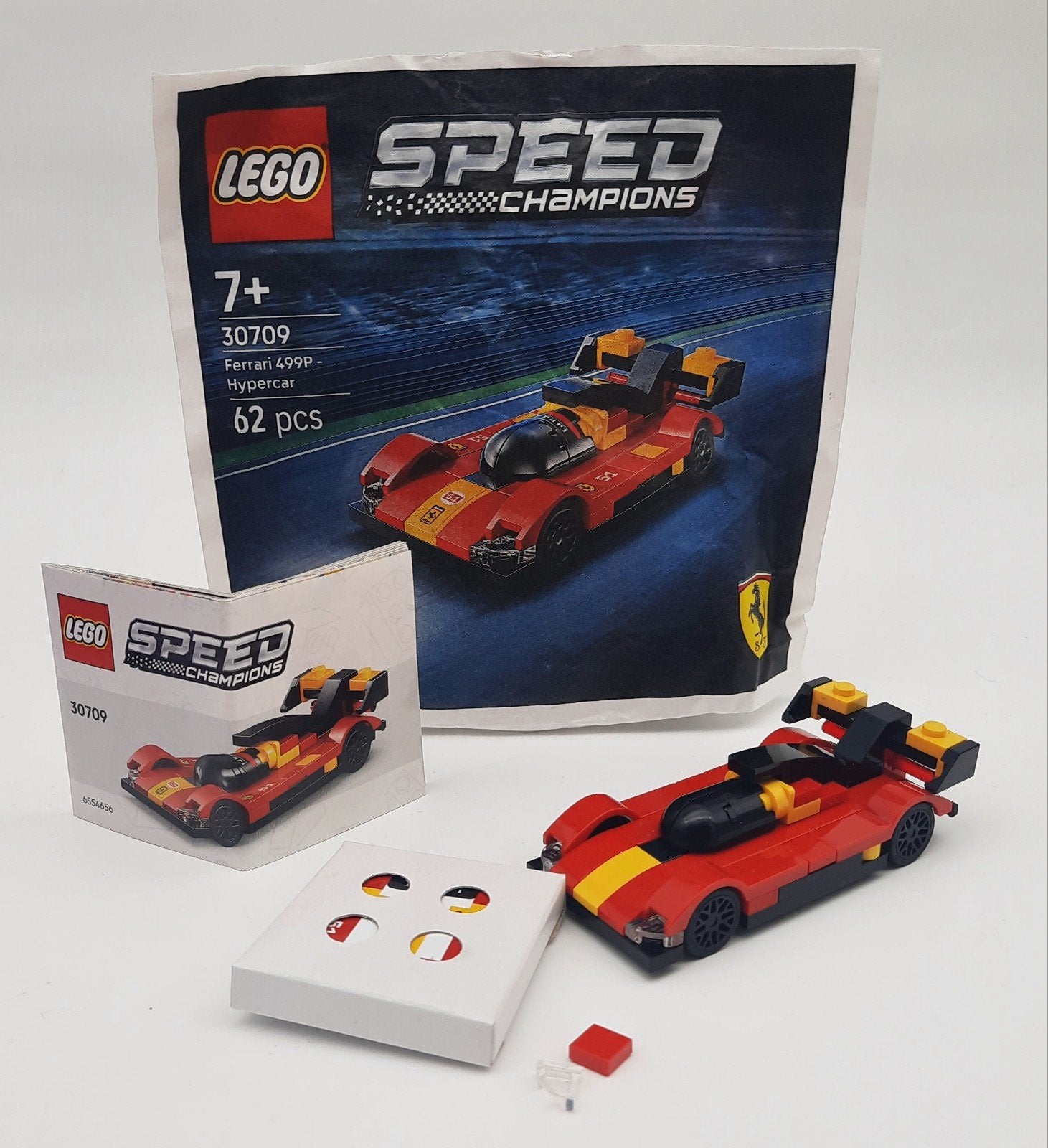 Lego 30709 Speed Champions Ferrari, Lego, Zo goed als nieuw, Compleet, Complete set