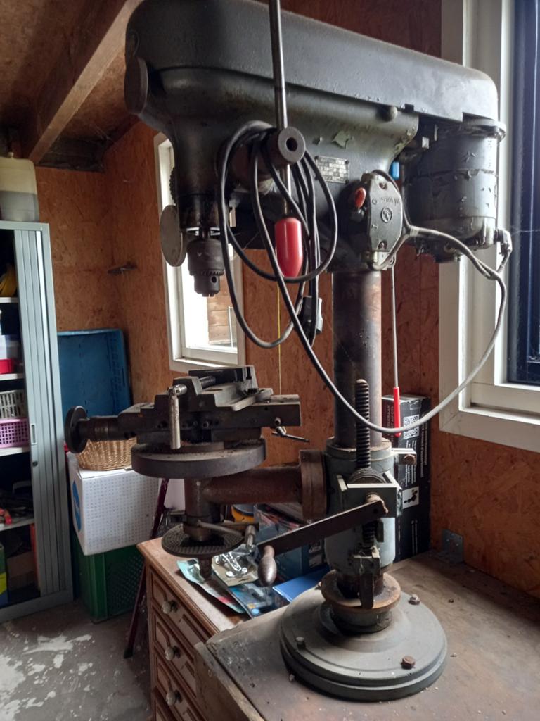 Grote kolomboormachine, Doe-het-zelf en Verbouw, Gereedschap | Boormachines, Ophalen, Gebruikt, Variabele snelheid, Kolomboormachine