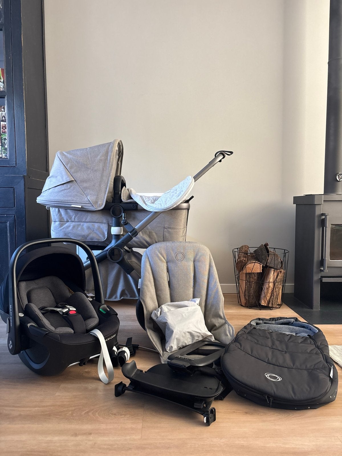 Bugaboo Fox 3 complete set met Maxi-Cosi autostoel, Ophalen, Bugaboo, Zo goed als nieuw, Combiwagen