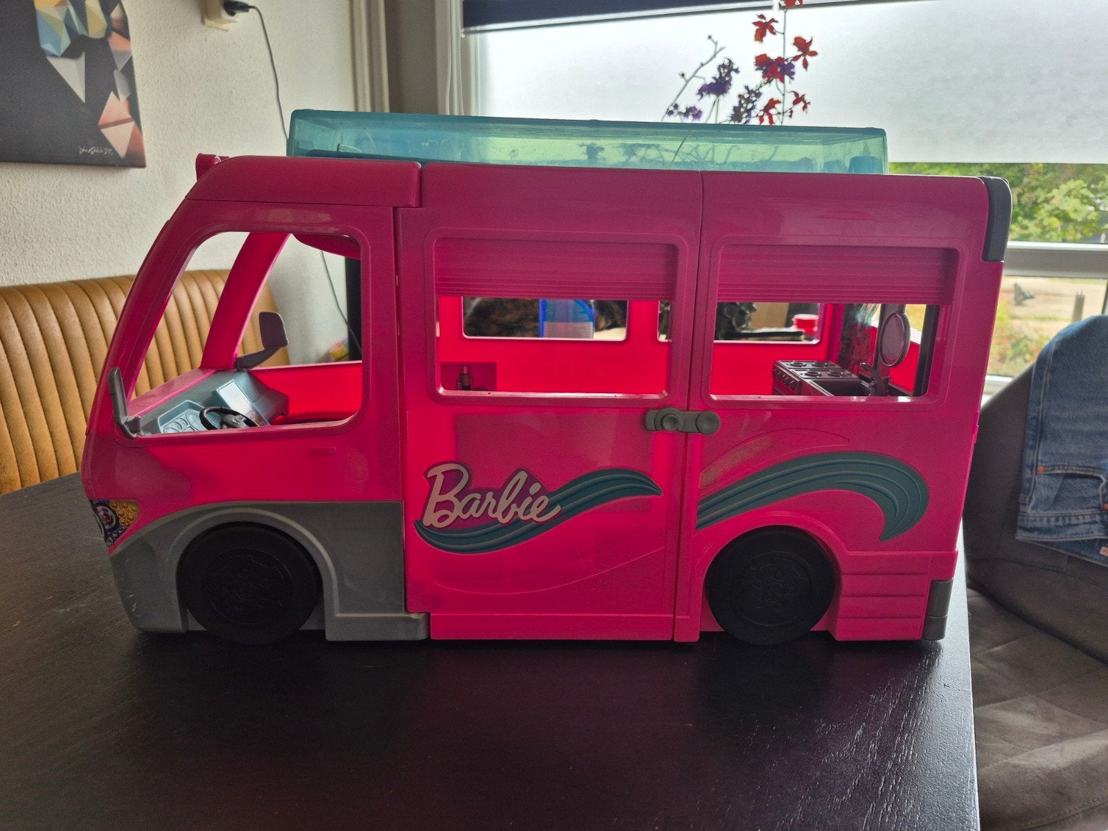 Barbie Droomcamper met Zwembad - Gebruikt, Ophalen, Gebruikt