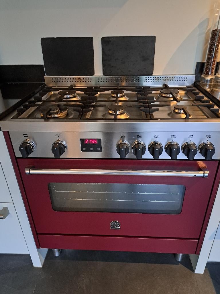 Te koop gas oven Bertazzoni AMS96L61BVI 90cm, Witgoed en Apparatuur, Ophalen, Hete lucht, 60 cm of meer, Zo goed als nieuw
