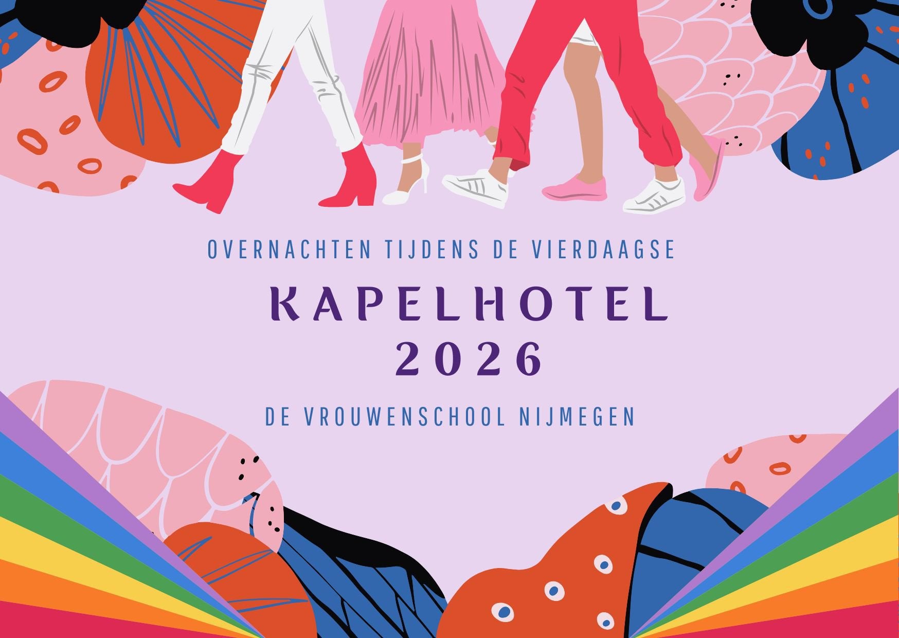Overnachten tijdens de Vierdaagse in de Vrouwenschool, Nijmegen