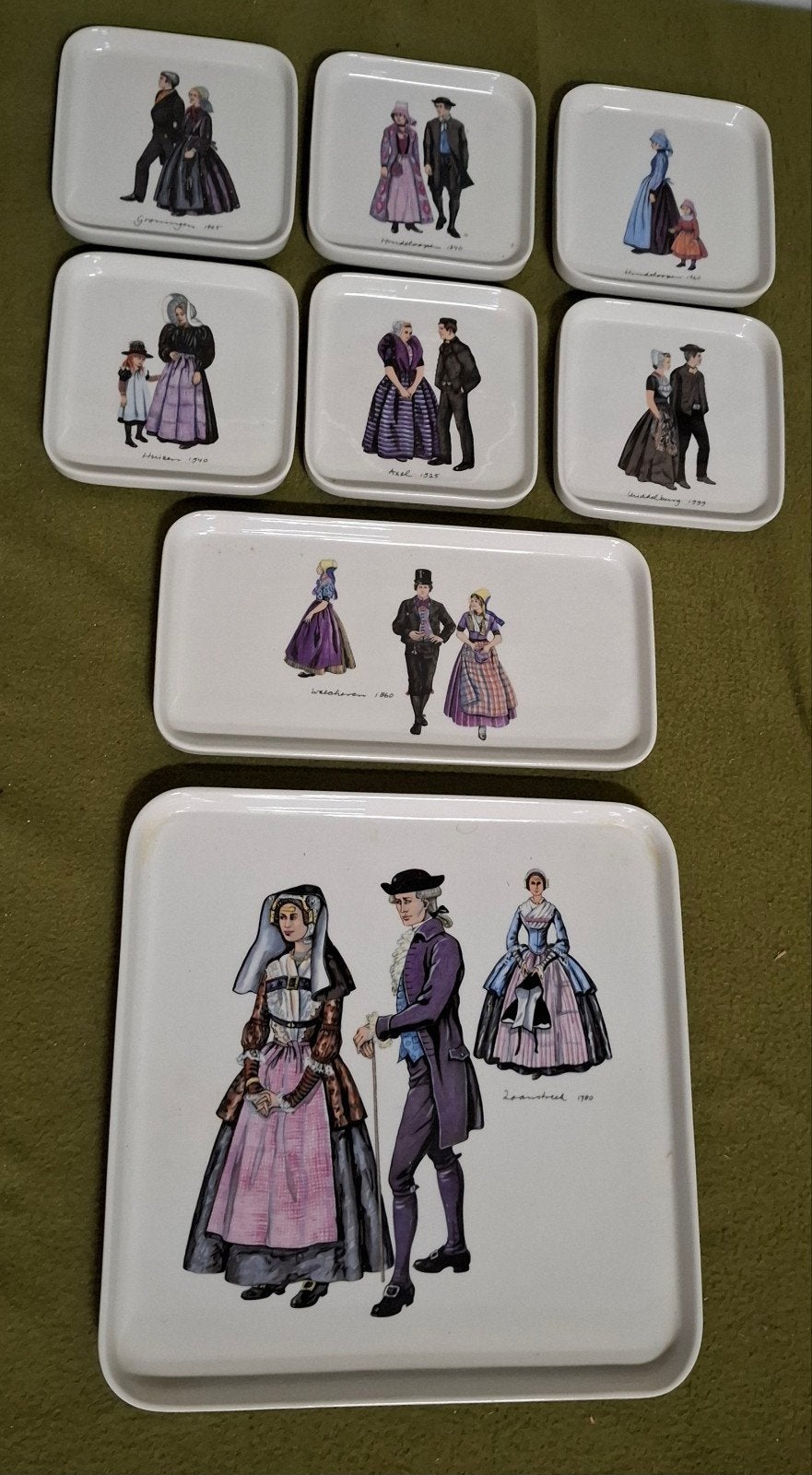 8-delig gebakstel "Burgherdragt" van Villeroy & Boch NIEUW, Antiek en Kunst, Antiek | Servies compleet, Ophalen of Verzenden