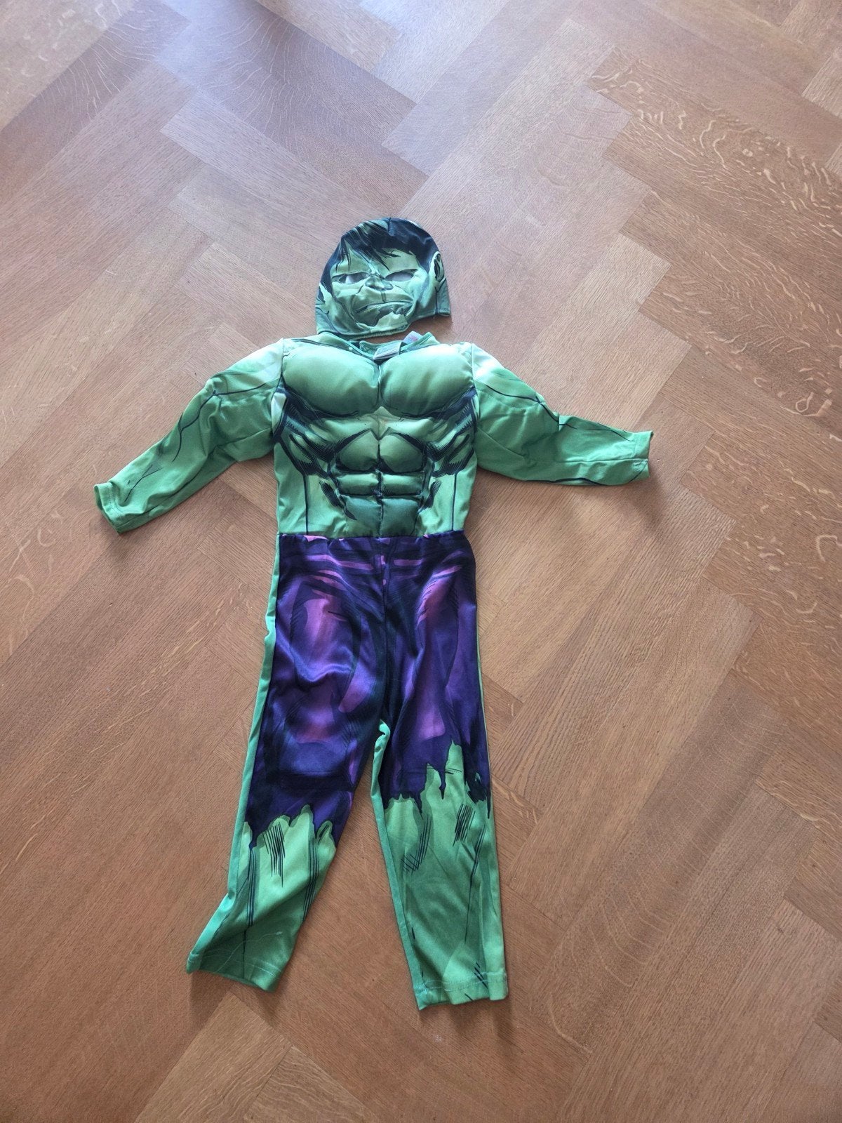 Hulk verkleedpak maat 104 (3-4 jaar) - Zo goed als nieuw, Ophalen of Verzenden, Zo goed als nieuw, 104 of kleiner, Jongen of Meisje