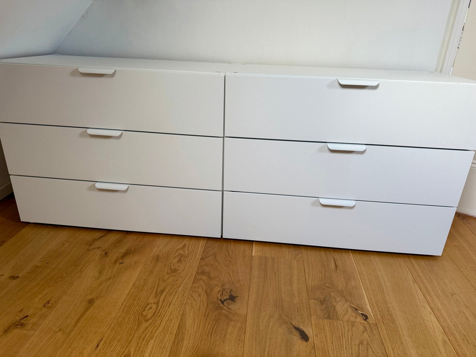 Twee IKEA Platsa kasten met 3 laden en Billsbro handvatten, Ophalen, Gebruikt, 50 tot 100 cm, 3 of 4 laden