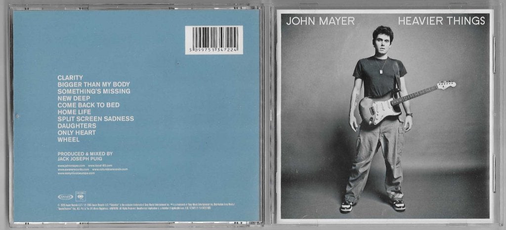 John Mayer - Heavier Things, Cd's en Dvd's, Ophalen of Verzenden, Zo goed als nieuw, Pop