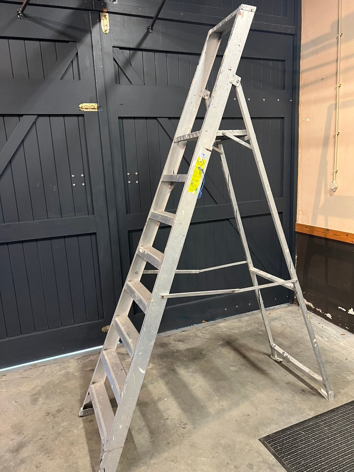 Schilder of Magazijntrap 7 treeds plateauhoogte 190cm, Ophalen, Gebruikt, Trap, Minder dan 2 meter