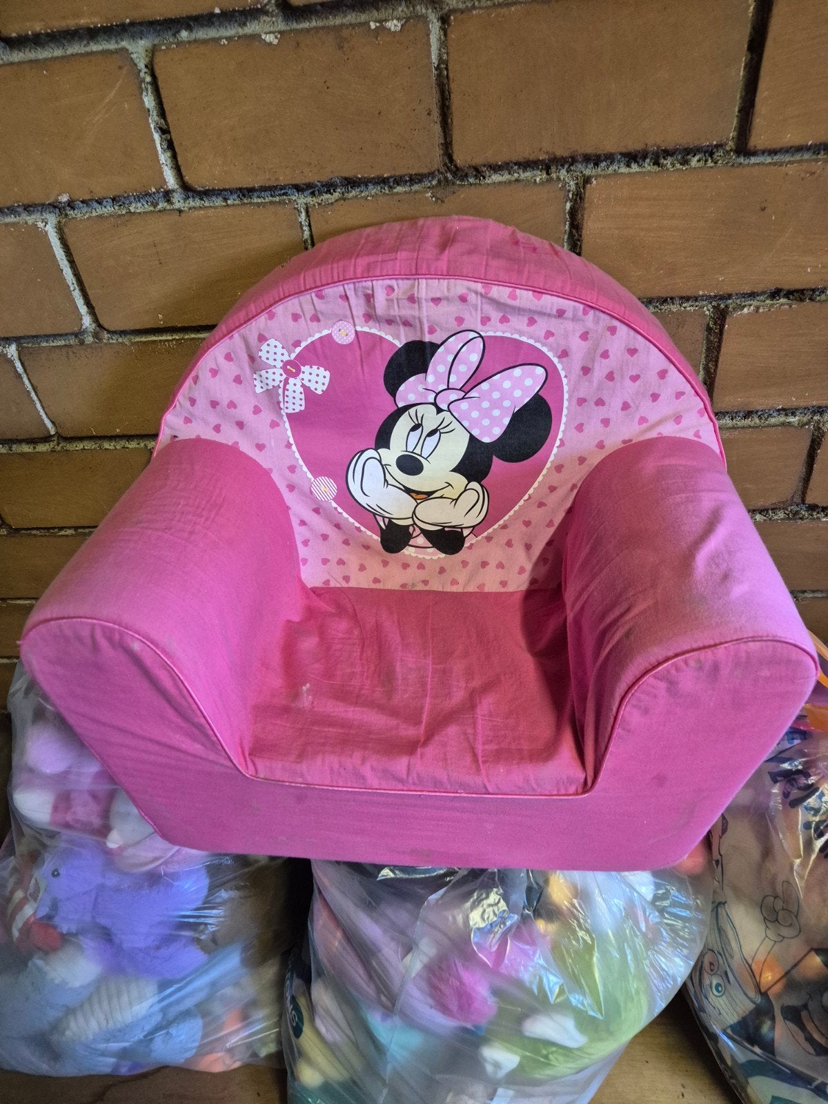 Roze Minnie Mouse kinderstoel, Ophalen of Verzenden, Gebruikt, Stoel