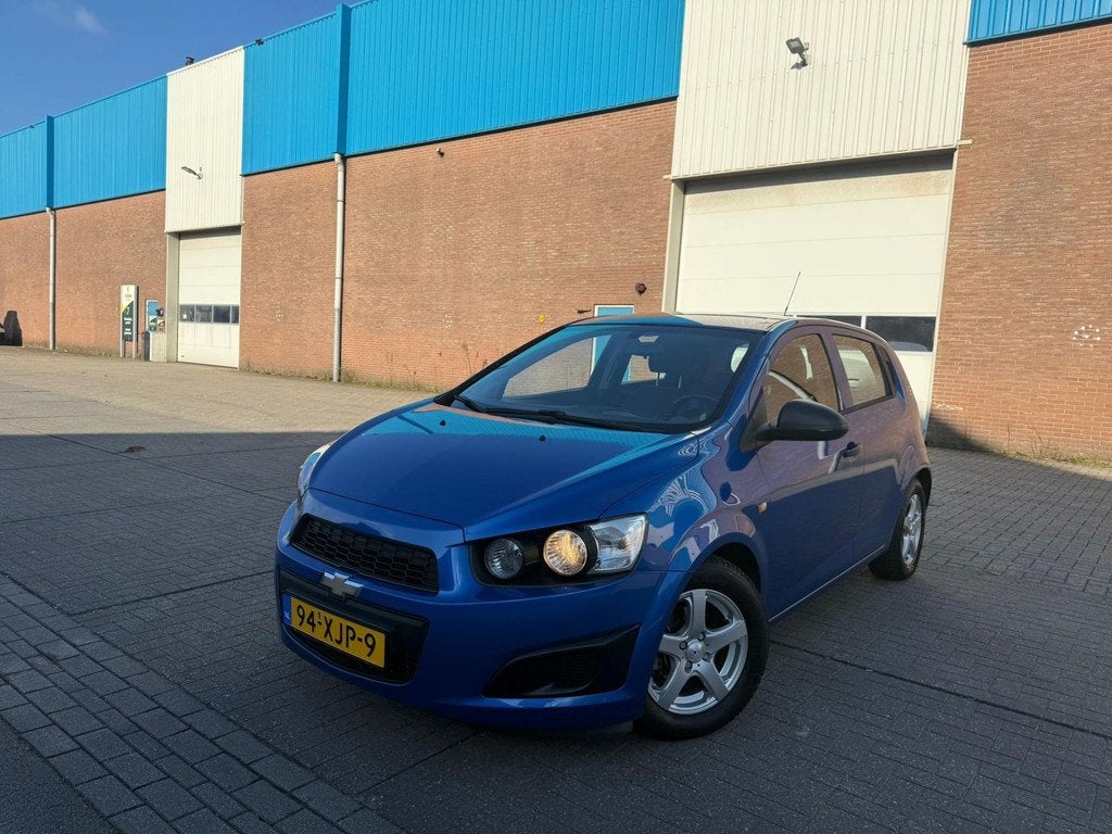 Chevrolet Aveo 1.2 LS | 12MND GARANTIE | NW APK | AIRCO | CR, Euro 5, Aveo, 4 cilinders, Blauw