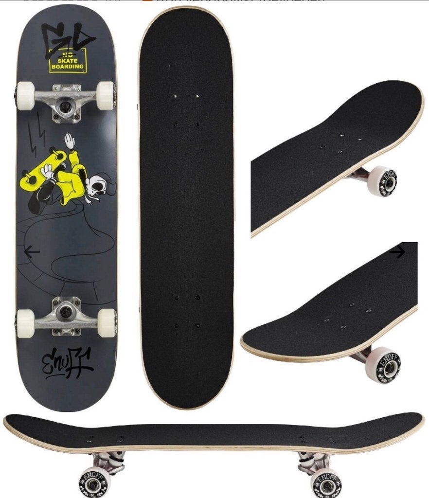 ENUFF skully compleet skateboard, Ophalen of Verzenden, Zo goed als nieuw, Skateboard