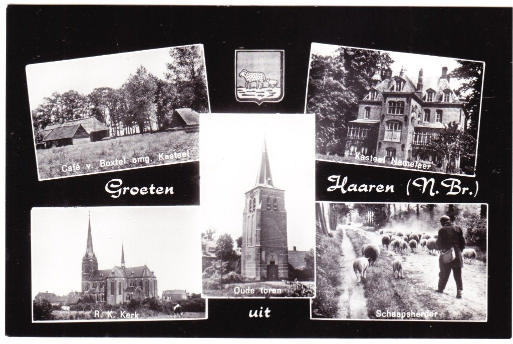Groeten uit Haaren (NBr) - 5 luik, Verzenden, 1960 tot 1980, Ongelopen, Noord-Brabant
