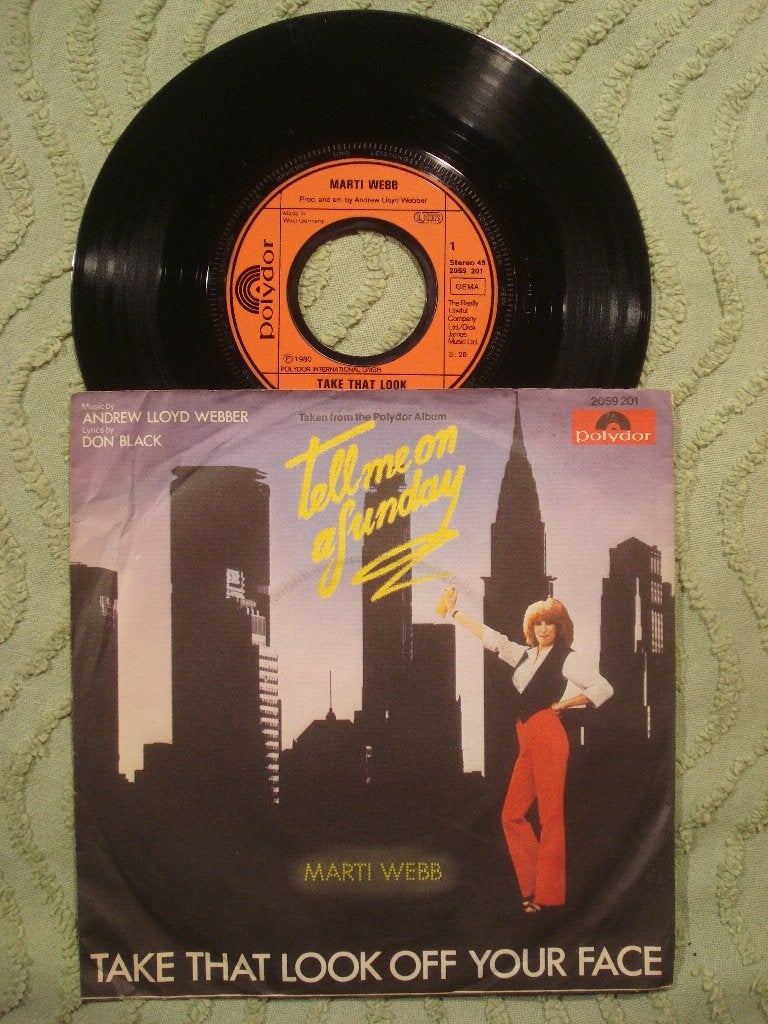 Marti Webb 7" Vinyl Single: Take that look of your face (D), Ophalen of Verzenden, Zo goed als nieuw, 7 inch, Pop