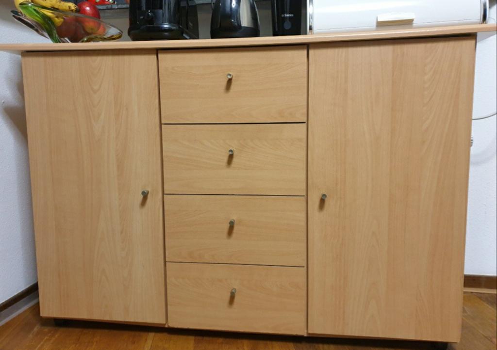 Dressoir, Huis en Inrichting, Ophalen, Gebruikt, 25 tot 50 cm, Met deur(en)