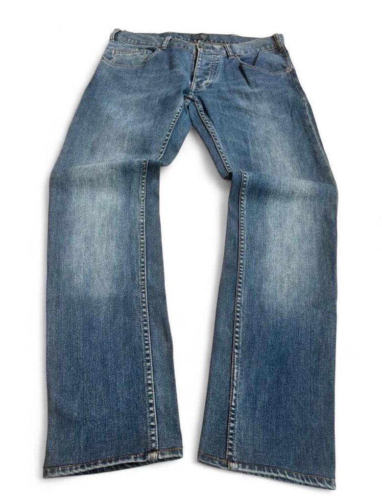 Armani Jeans AJ Slim Fit Denim Jeans W33 L30 Y2K Designer, Kleding | Heren, Ophalen of Verzenden, Gedragen, Blauw, W33 - W34 (confectie 48/50)