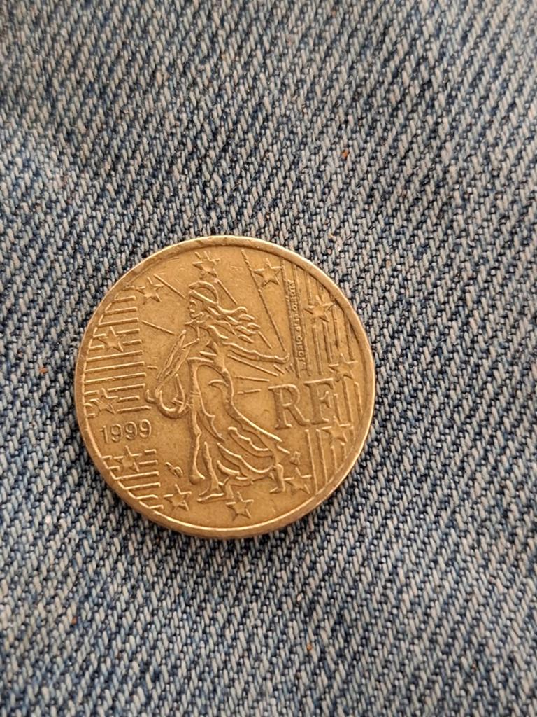 Zeldzame Franse 50 eurocent munt 1999, Postzegels en Munten, Ophalen of Verzenden, Frankrijk, 50 cent, Losse munt