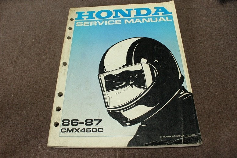 Honda CMX450 C 1986 1987 motorcycle service manual CMX 450, Ophalen of Verzenden, Honda