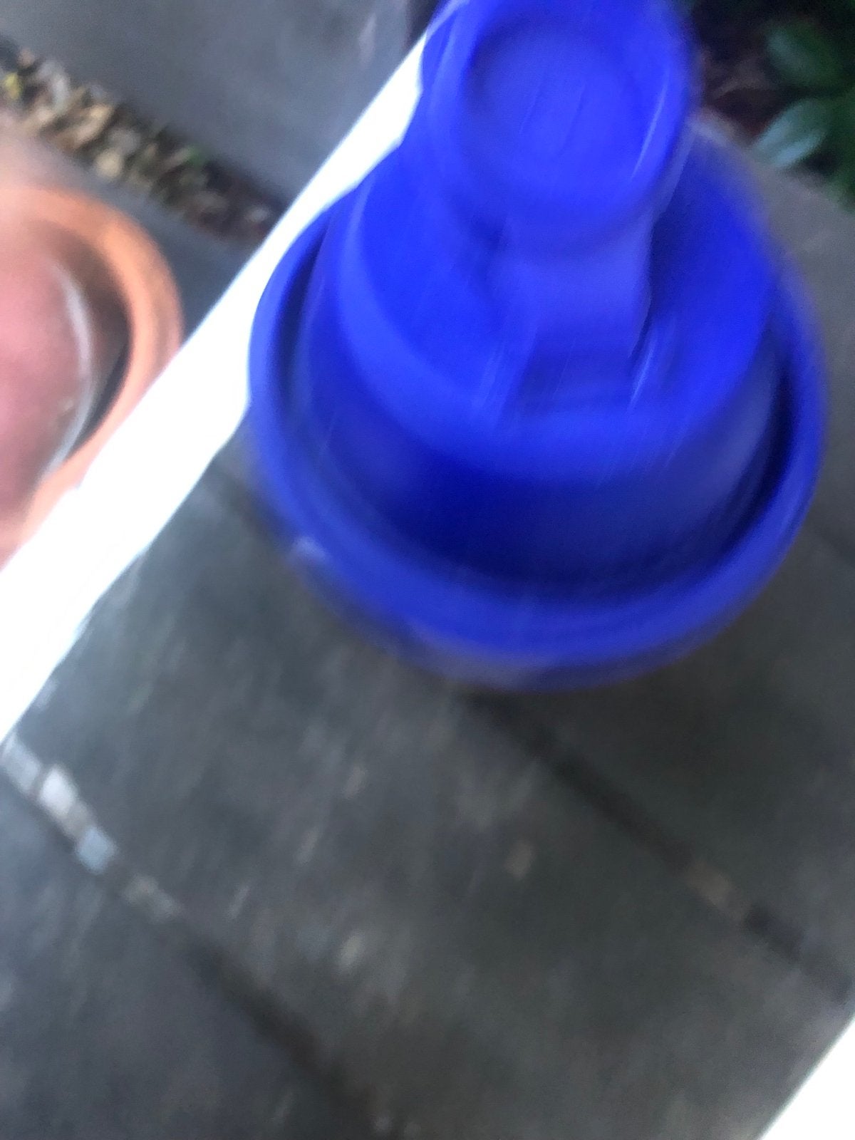 Tupperware Shaker 500ml - Handige Keukenhulp, Gebruikt, Blauw, Ophalen of Verzenden, Shaker