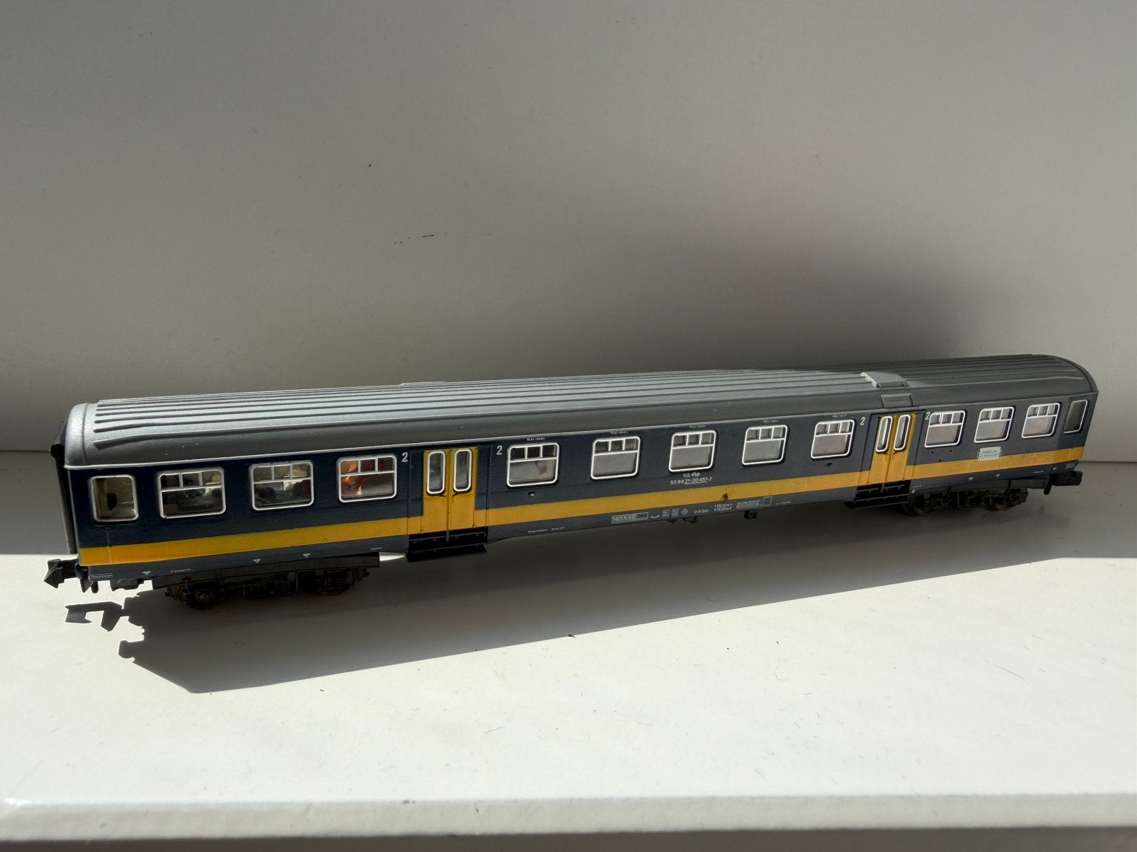 Fleischmann piccolo 8155 - NS Plan W, Gelijkstroom, Fleischmann, Wagon, Ophalen of Verzenden
