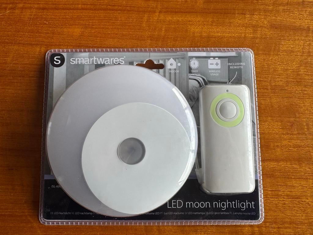 Smartwares LED Moonlight Nachtlampje met Afstandsbediening, Ophalen of Verzenden, Nieuw