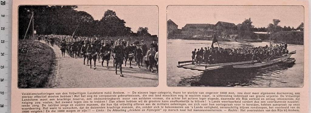 leger 1915: oefeningen Vrijwillige Landstorm nabij Arnhem, Verzenden, Voor 1940, Gebruikt, Overige onderwerpen