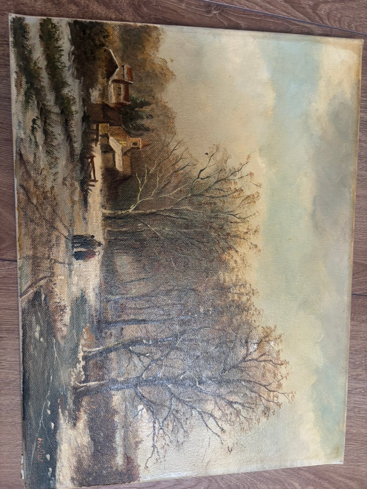 Schilderij van H.v Dijk, Ophalen of Verzenden