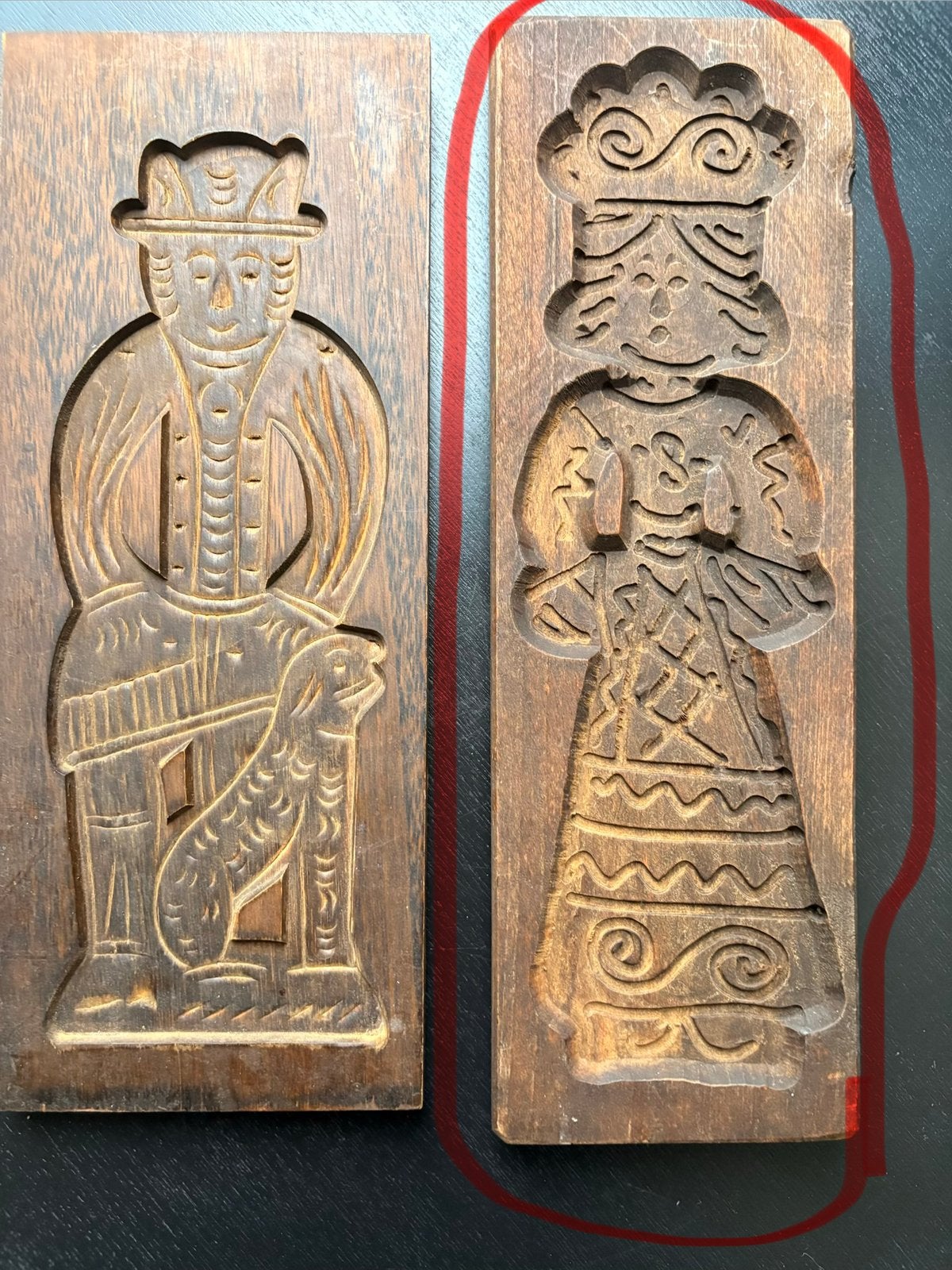Vintage handgesneden Speculaas Mal, Ophalen of Verzenden