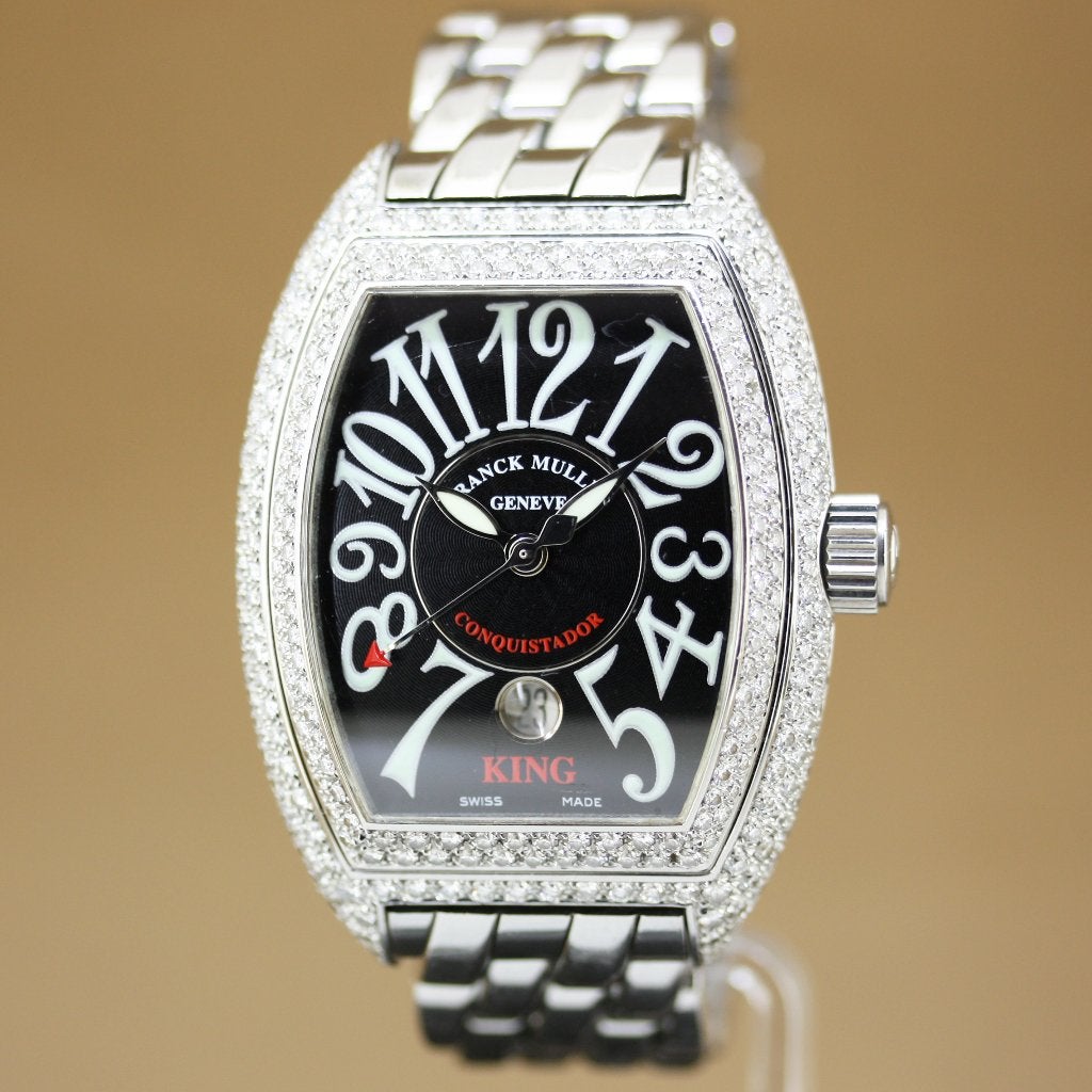 Franck Muller Conquistador King Diamant Full Set, Overige merken, Staal, Gebruikt, Staal