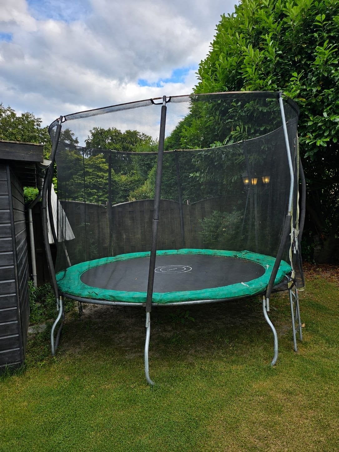 Trampoline Ø 310 cm met veiligheidsnet, Ophalen, Gebruikt
