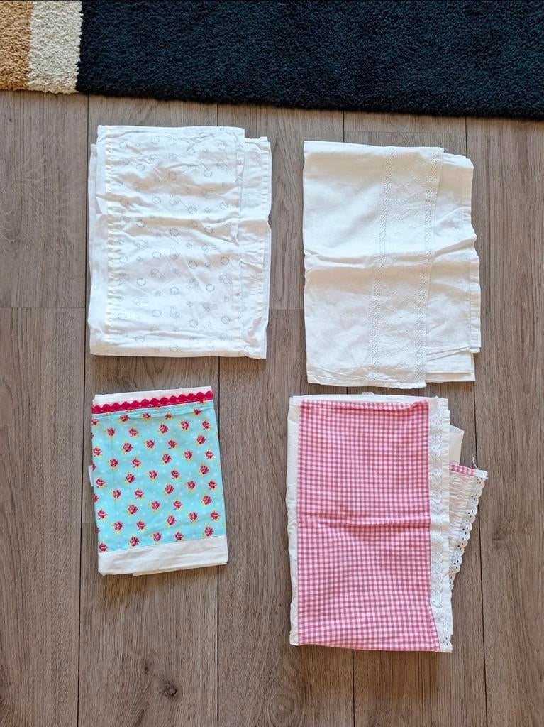 4x ledikant lakentjes, Ophalen of Verzenden, Zo goed als nieuw, Ledikant