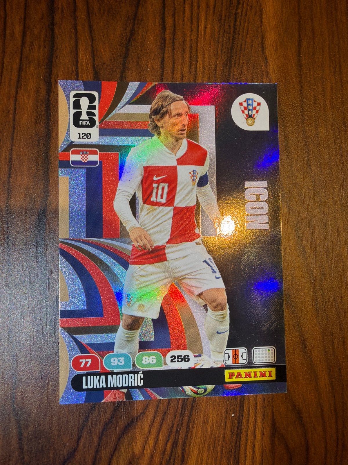 Panini Luka Modric Icon WK 26 Voetbalkaart, Ophalen of Verzenden, Nieuw, Buitenlandse clubs, Spelerskaart