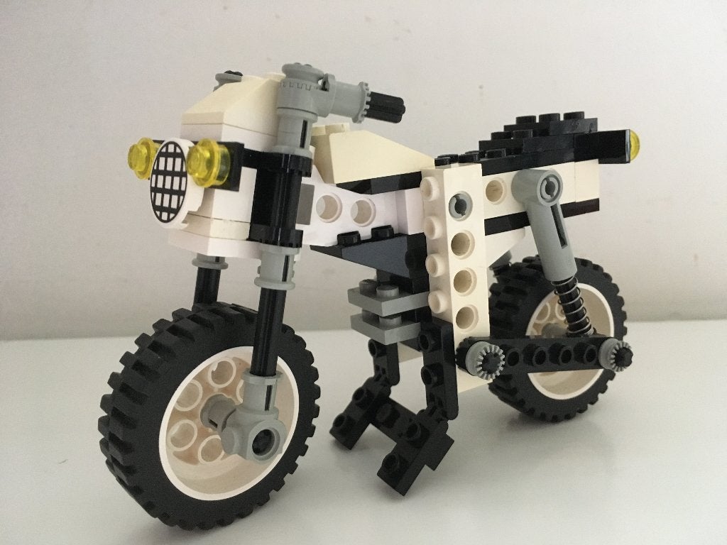 Lego Technic 8810 motor cafe racer, Gebruikt, Lego, Inclusief instructies, Ophalen of Verzenden
