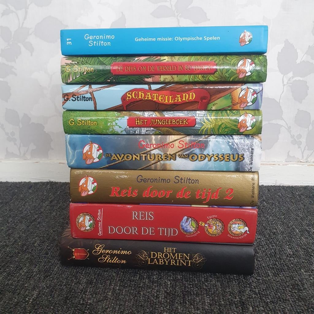 8x Geronimo Stilton €10, Ophalen, Gelezen, Geronimo Stilton, Fictie