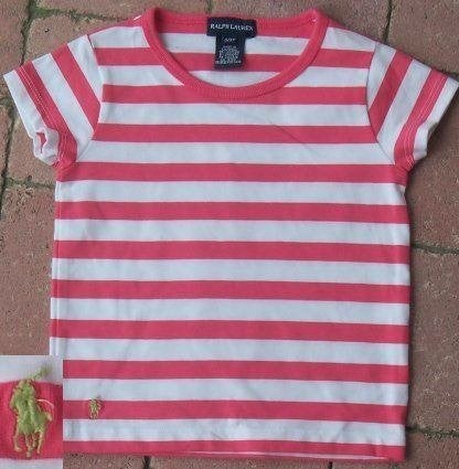 Roze/wit Ralph Lauren shirt maat 98 NIEUW (2732) a, Meisje, Nieuw, Ophalen of Verzenden, Shirt of Longsleeve