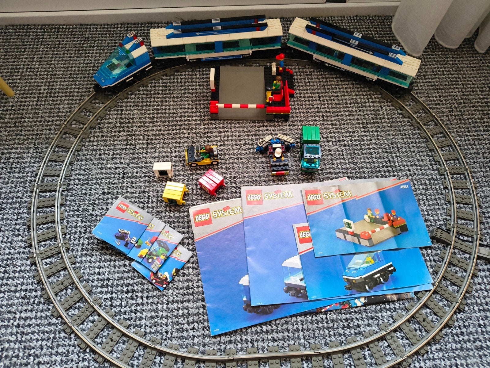 lego system 9 volt trein set 4561 met doos en boekjes iprst., Kinderen en Baby's, Speelgoed | Duplo en Lego, Gebruikt, Overige thema's