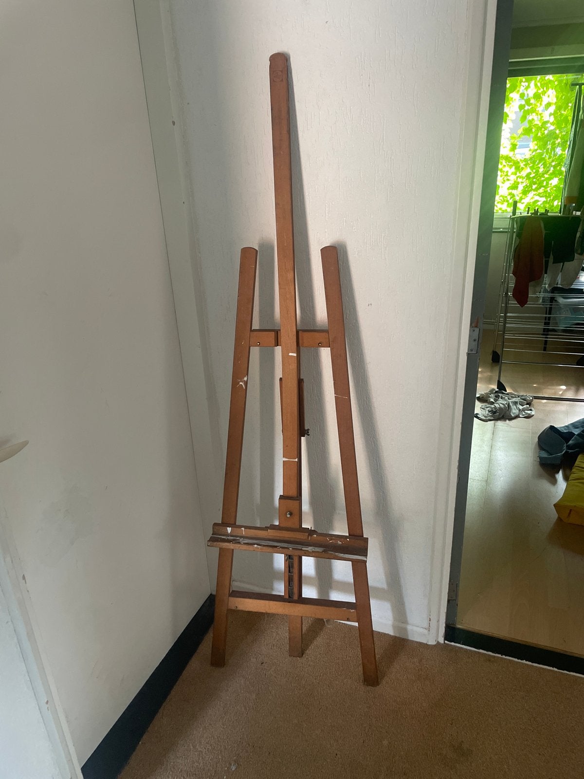 Houten schildersezel - Talens, Hobby en Vrije tijd, Schilderen, Ophalen, Gebruikt, Ezel