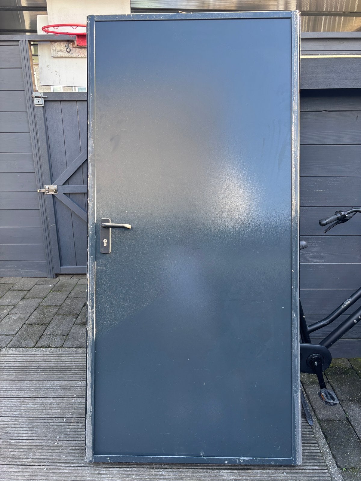 Metalen deur te koop, Gebruikt, Binnendeur, Metaal, 200 tot 215 cm