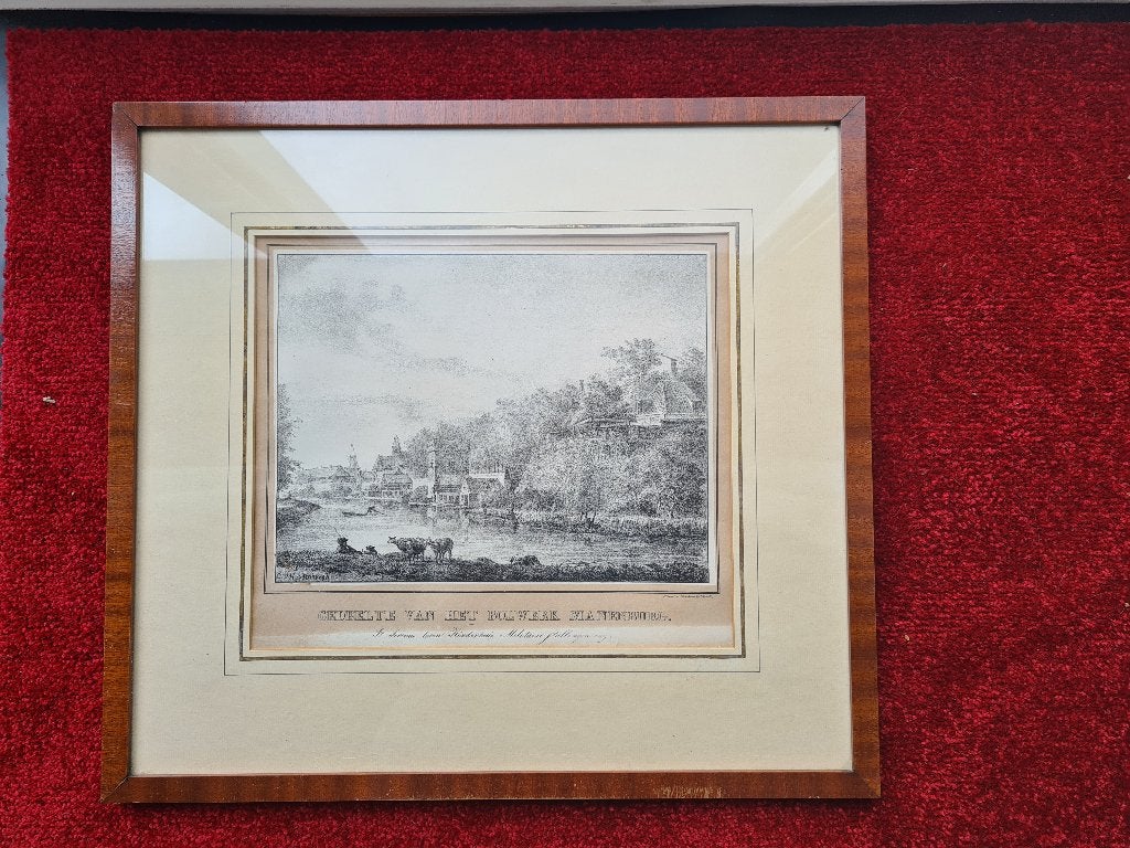 Litho print Utrecht, Antiek en Kunst, Ophalen of Verzenden