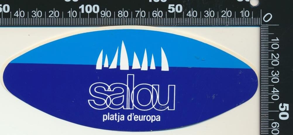 Sticker: Salou - Platja dEuropa, Verzamelen, Stickers, Zo goed als nieuw, Bedrijf of Vereniging, Ophalen of Verzenden