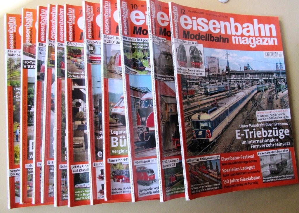 Eisenbahn Magazin 2025 alle 12 nummers compleet Märklin Piko, Hobby en Vrije tijd, Modeltreinen | H0, Overige merken, Gebruikt