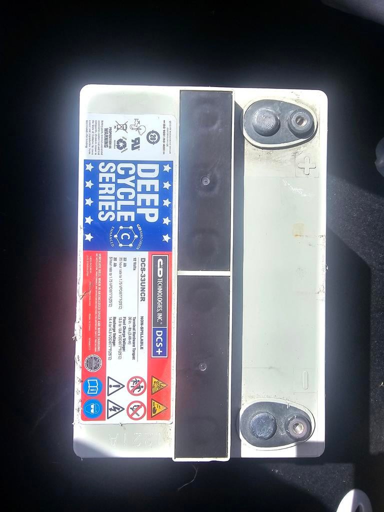 Deep Cycle Accu DCS-33UCR 12V 33Ah, Ophalen of Verzenden, Gebruikt, Universele onderdelen