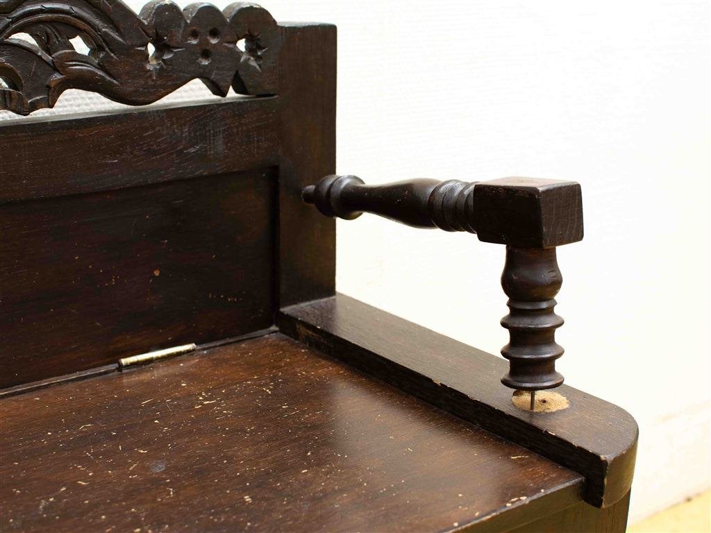 Halbankje/klepbankje 37665, Huis en Inrichting, Ophalen of Verzenden, Gebruikt, Hout
