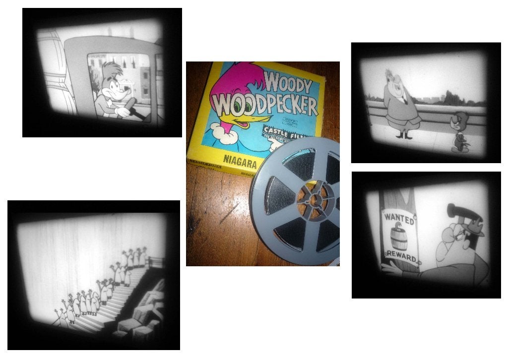 8mm film Woody Woodpecker "Niagara Fools" - 60m - zw/w -, Ophalen of Verzenden, 8mm film